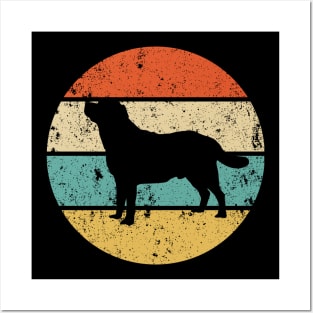 Circular Retro Labrador Posters and Art